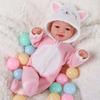 Reizende Puppenkleidung mit Tiermotiv für 43 cm Reborn-Puppen, Outfit-Set, weiches Polyesterkostüm für Kinder, Spielzeug zum Rollenspiel
