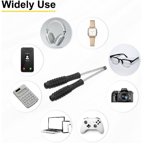 Uxcell Mini Schlitzschraubendreher 3,0 mm 98 mm Länge Mikro-Präzisions-Flachkopfschraubendreher mit rutschfestem Griff für Uhr, Brille, Handy
