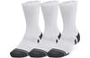 Under Armour Crew Socks Unisex 3 Pack White 1379512-100