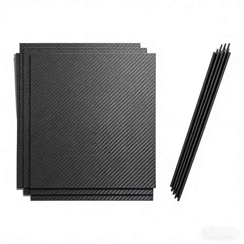 Stable Performance 3K Twill Matte Panel For Carbon Rod Fabrication Premium Grade Lightweight Carbon Fiber Plate Craft Accessory