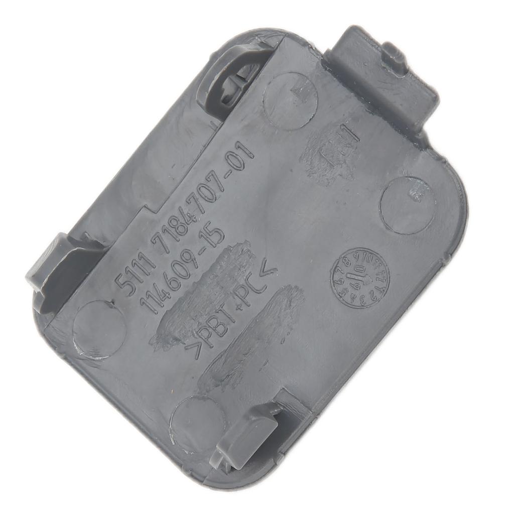 Car Front Bumper Tow Hook Eye Cap Black 51117184708 Replacement for 5 Series E60 Facelift 2005‑2009