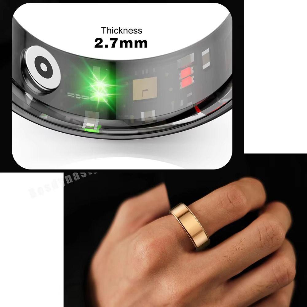 IP68 Waterproof Intelligent Sleep Tracker Fitness Tracker Finger Ring  Blood Oxygen