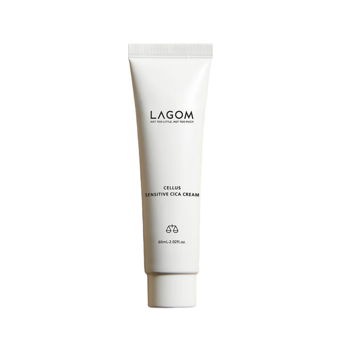 LAGOM Cellus Sensitive Cica Cream 60ml Calming Strengthening Barrier Moisturizer