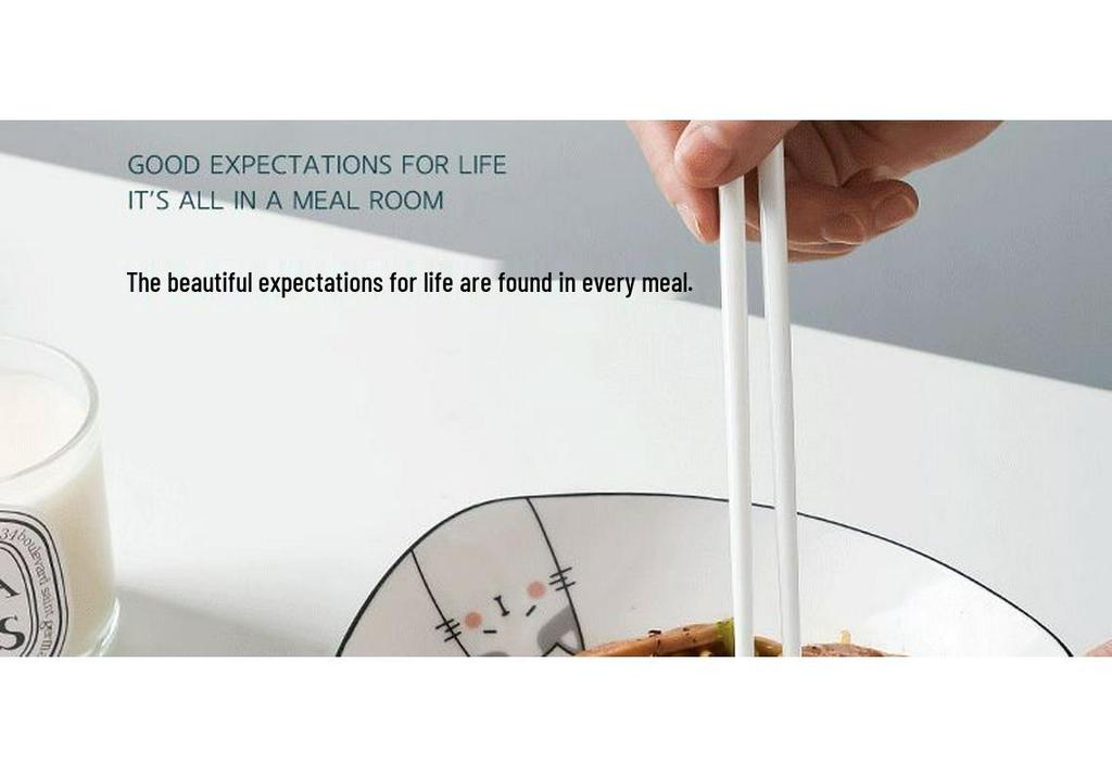 Eco-Friendly Bone China Ceramic Chopstick Set: Non-Slip, High Strength, Anti-Mold, Personalized Design for Home Use.