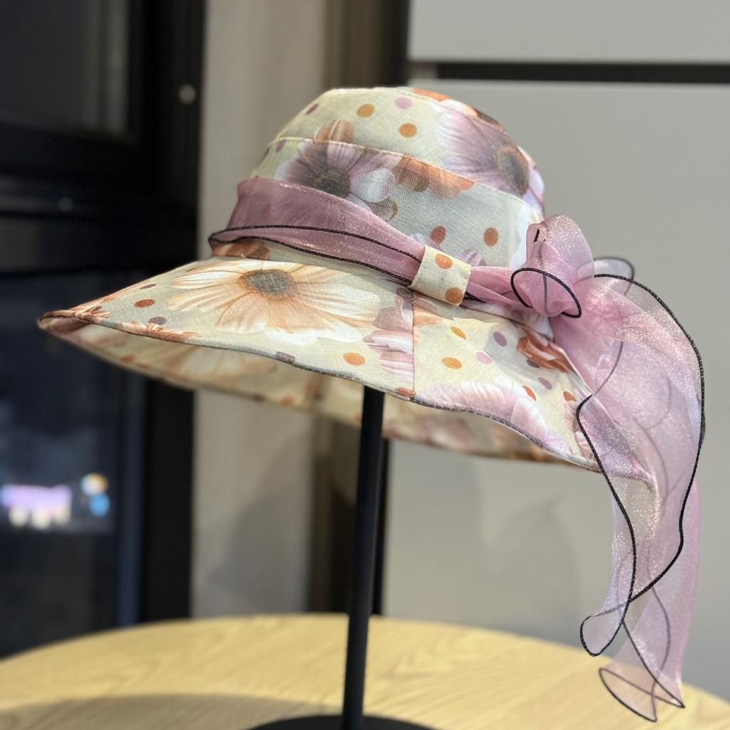 New spring and summer in the elderly hat female mother sun hat thin cool hat sunscreen basin hat summer breathable sun hat