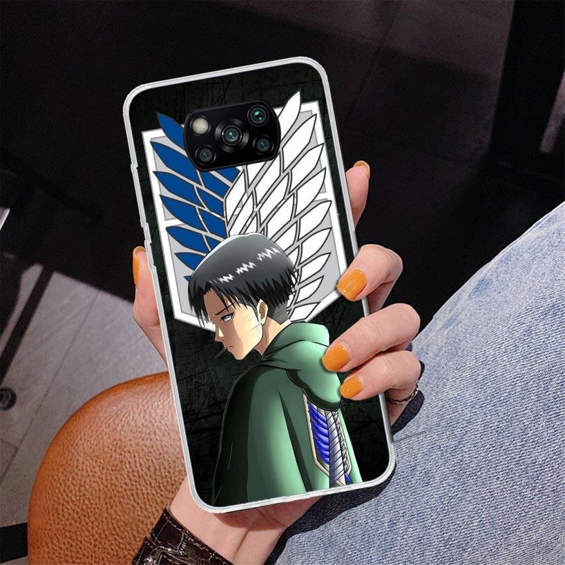 Levi Attack Phone Case For Xiaomi Poco X7 X6 X5 Pro F7 Ultra Redmi 15C 15 13C 13 12C 12 10 10A 10C 9 9A 9C 9T Cover Poco X7 X6 X