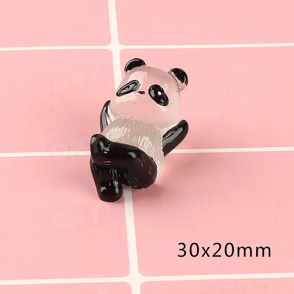 Świecąca Panda Miniaturowa Panda Ozdoby Samochodowe Wykończenie Wnętrza Dekoracja Deski Rozdzielczej Stylizacja Samochodu Zestawy Nadwozia Akcesoria