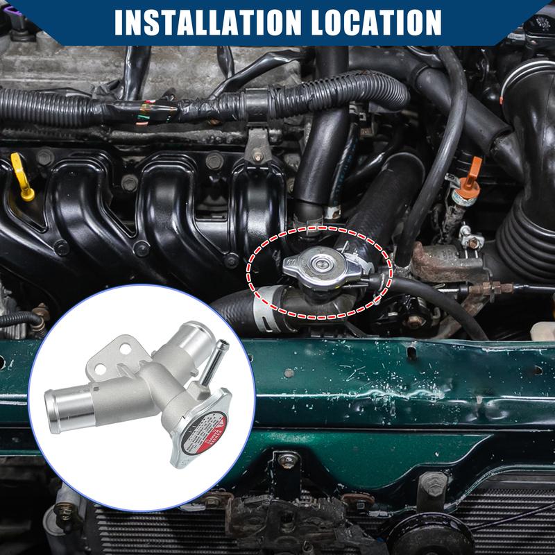 X Autohaux №1650221080 Алюминиевая горловина радиатора двигателя с крышкой для Toyota Yaris 07-18