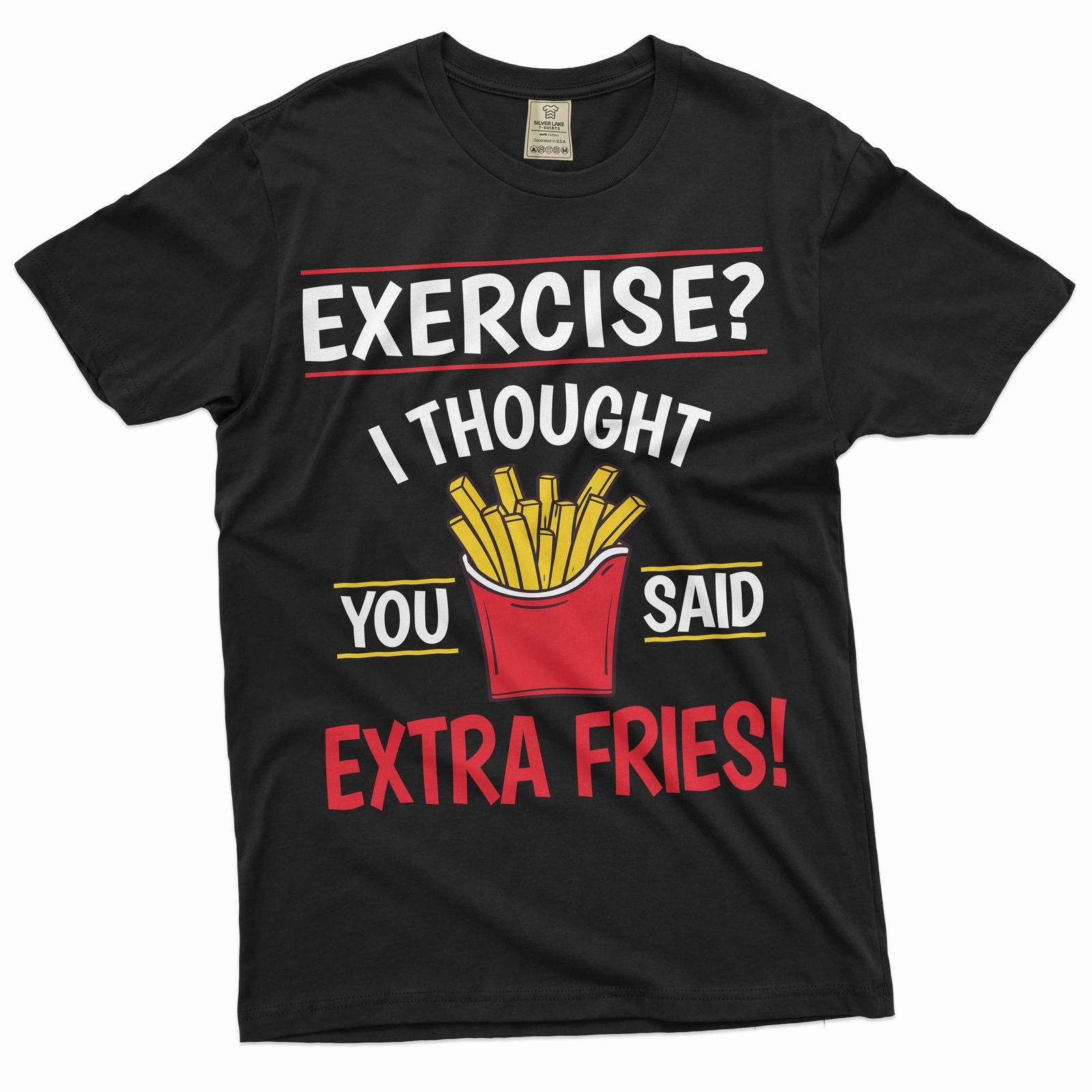 Funny Saying Shirt Humor Humorous Joke Shirt Exercise Gym Fitness T-Shirt Mens Womens Tees Tops XL