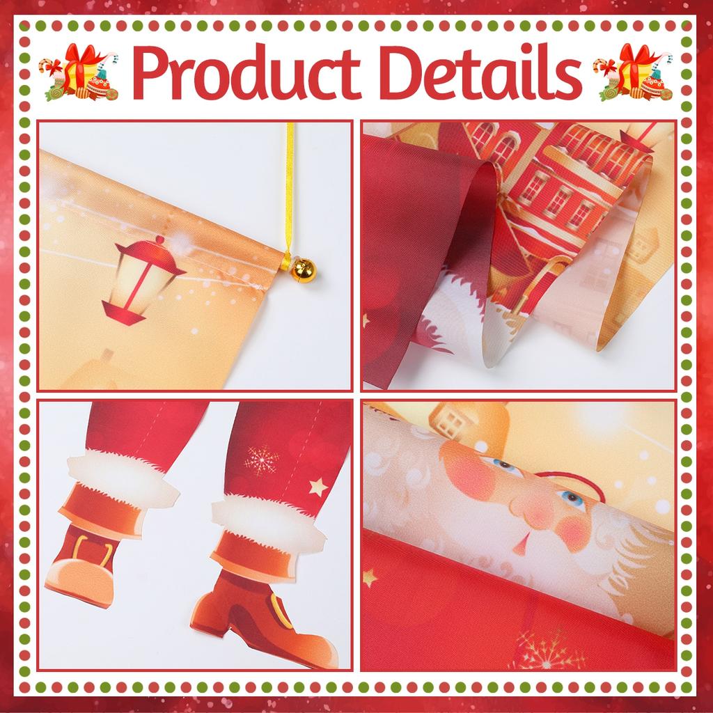 Christmas Hanging Flag Banner Merry Christmas Decor For Home 2025 Xmas Ornament Decor Navidad Kerst Natal Noel NewYear Gift 2025