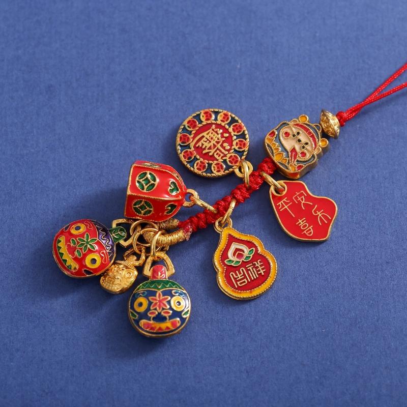 Alloy Fortune Keychain Stylish Accessories for Bags Ideal for Party Favors and Versatility