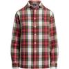 Polo Plaid Collar Button Long Sleeve Shirt Women Shirts 211978158-001