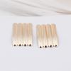 Trend Stripe Personalized Wave Gold Color Smooth Drop Earrings for Women Personality Fashion Geometry Jewelry Pendientes