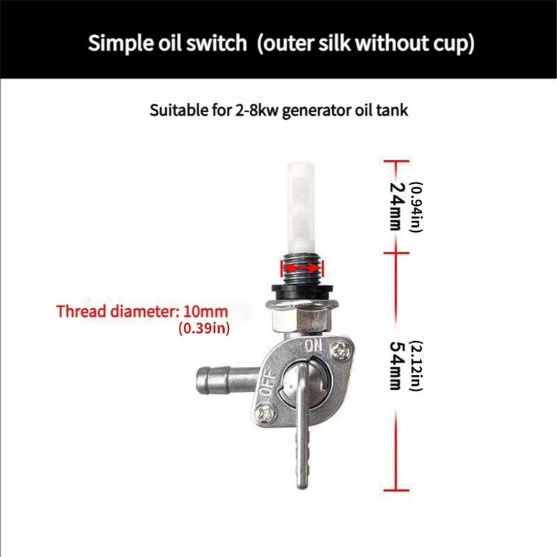 Controle Preciso do Fluxo de Combustível Válvulas de Tanque de Gasolina para Motocicleta Metal e Plástico Resistentes Regulador de Fluxo de Gasolinas para Uso em Condução