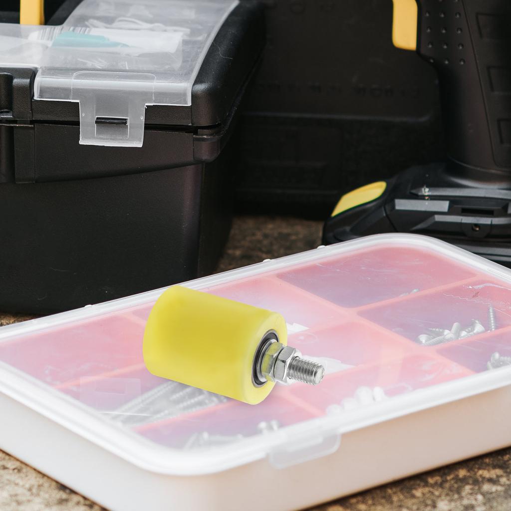 4Pcs Nylon Slide Gate Roller with Stable Bolt Fixation Low Noise Smooth Rolling for Yard Gate Indoor Room Door Garage Door