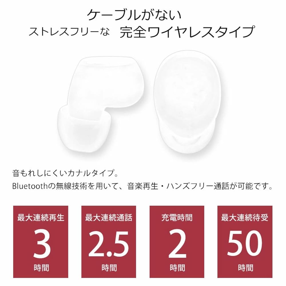 Grand Cinq Rascal True Wireless Stereo Bluetooth Compact and with Mic and Charging Perfect for and Gaming Earbuds, Earphones, Lightweight, Case,