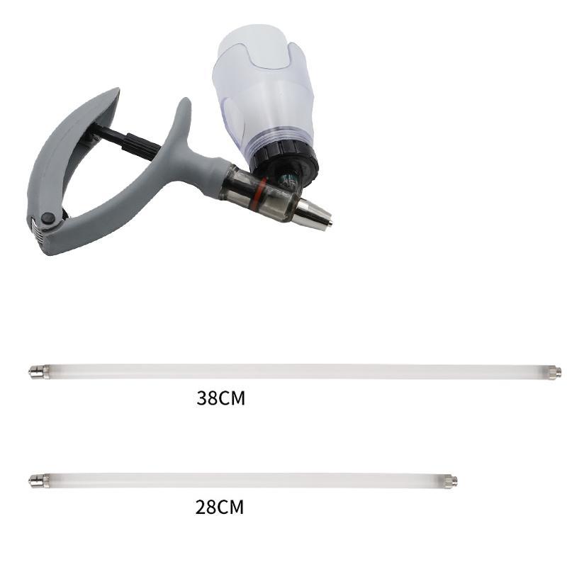 1-10Ml Veterinary Continuous Injector with Extension Tube 28Cm/38Cm Vaccine Injection Poultry Adjustable Automatic Injector