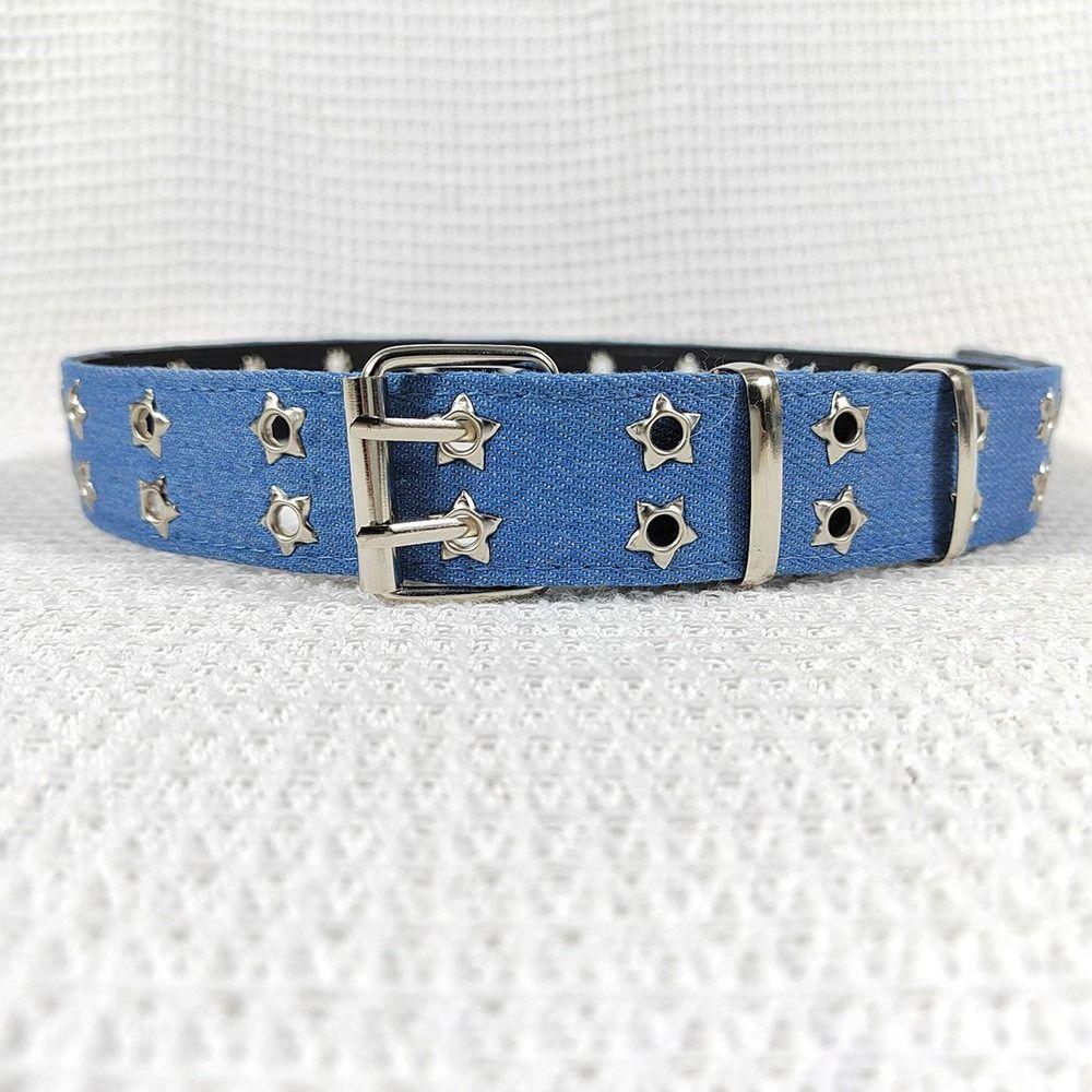 Pop Punk Denim Dopamine Style Jeans Belt Gothic Waist Belt For Men Women All-Match Coat Dress