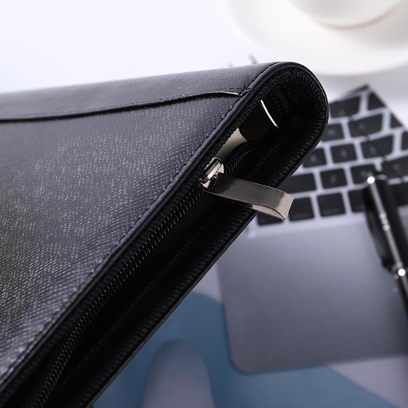 Multifunctional A5/B5 Loose-leaf Zipper Notebook with 8-Digit Calculator & Account Book