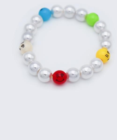 Bonbeau Bold Pearl Kitsch Smile Ball Bracelet