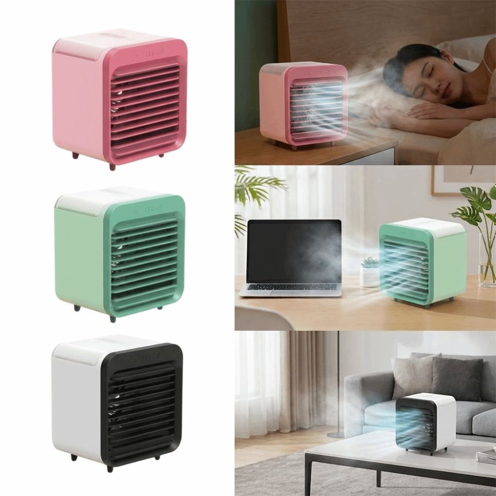 Mist Spray Cooling Fan Low Noise Desktop Fan Durable Portable Misting Fan  Personal Cooling