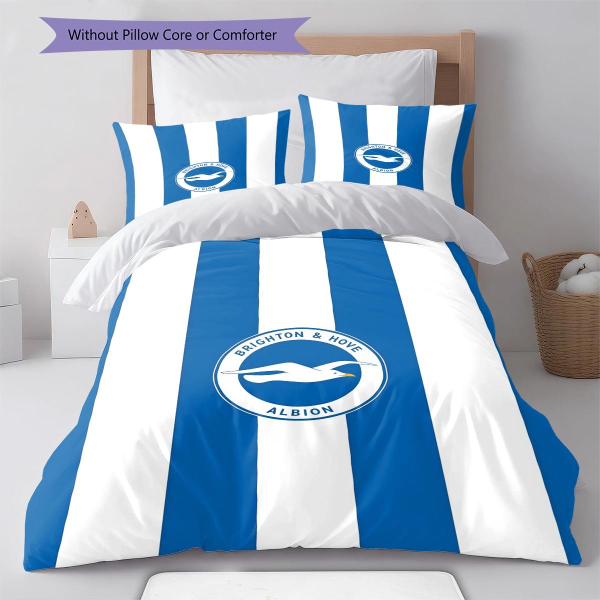 

Brighton RugPattern Bedding Quilt Set Quilt Cover Pillowcase Home Decoration Birthday Gift (1 * duvet cover + 2 * pillowcase, without core) 135x200cm