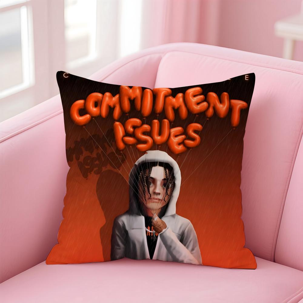 Central C-Cee Singer Cushion Cover Comfortable Reversible Pillow Cover Ideal For Car Sofa Bedroom & Beyond