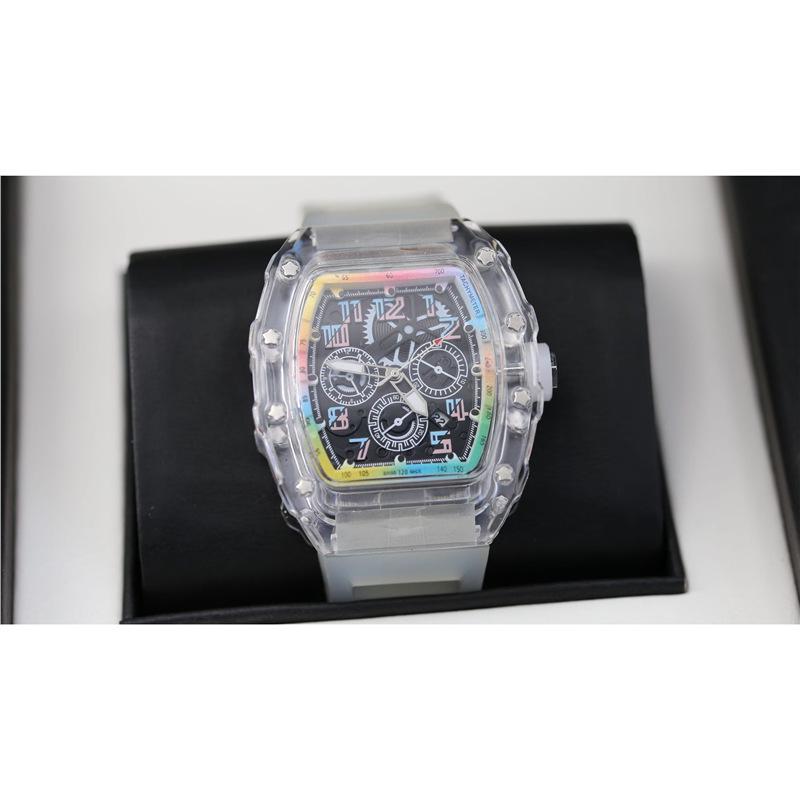 ZIDO Automatic Transparent Waterproof Wine Barrel Men s Wristwatch Bare Watch