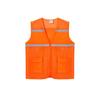 Iron Head Kung Fu High-Visibility Reflective Safety Vest - Breathable Mesh for Construction & Security