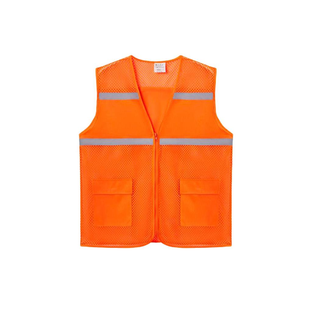 Iron Head Kung Fu High-Visibility Reflective Safety Vest - Breathable Mesh for Construction & Security
