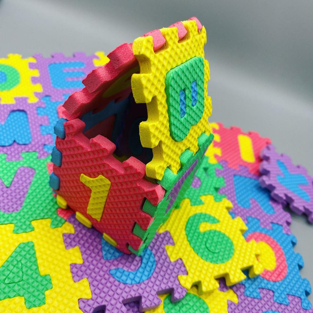 Dítě Dětský Chlapec Dívka Pěnová Podlaha Měkké Puzzle Hračka Alfanumerické Puzzle Mini Hračka Podložka