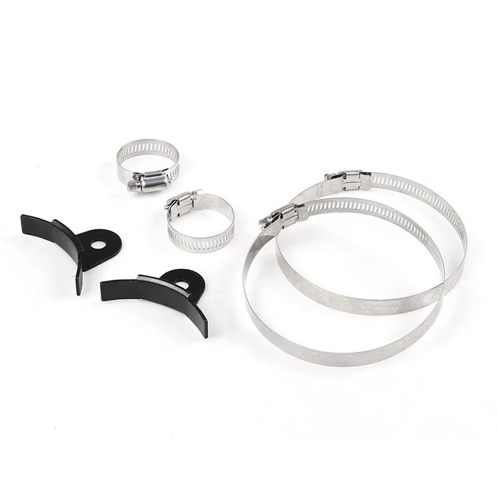 Racing Power Steering Fluid Reservoir Tank with Clamps Aluminium Alloy Fuel Cell Surge Tank Power Steering Oil Catch Can Tank