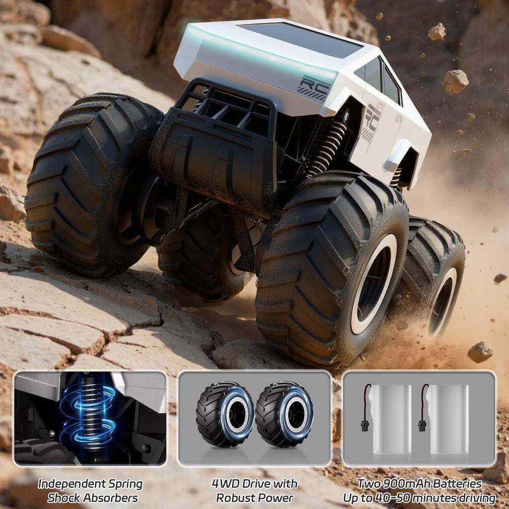 Remote Control Car Off-Road Pick-up Truck 4WD Amphibious RC Cars All Terrain 116 Truck Toys 2.4G Vehicles Kids Gifts for Boys