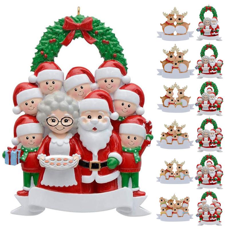 Ozdoba choinkowa Wisiorek Renifer Bałwan Rodzinny Wisiorek Choinka DIY Dekoracja Drzewa Rodzinnego Ozdoby Do Zawieszenia