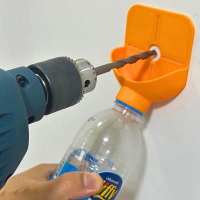 1Pc Universal Drill Bit Dust Collector Expandable Bottle Mouth Adapter No-Electricity Drilling Dust Collector Reusable Easy-to-Clean Plastic Material