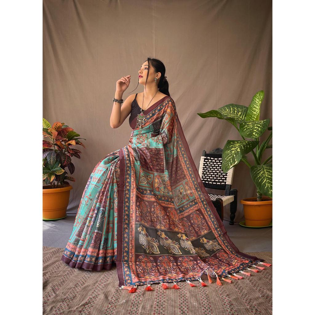 Stylish Unick and Party Wear Special Collation, ,Blouse (Need To Be Stitched As Per Size And Fit)