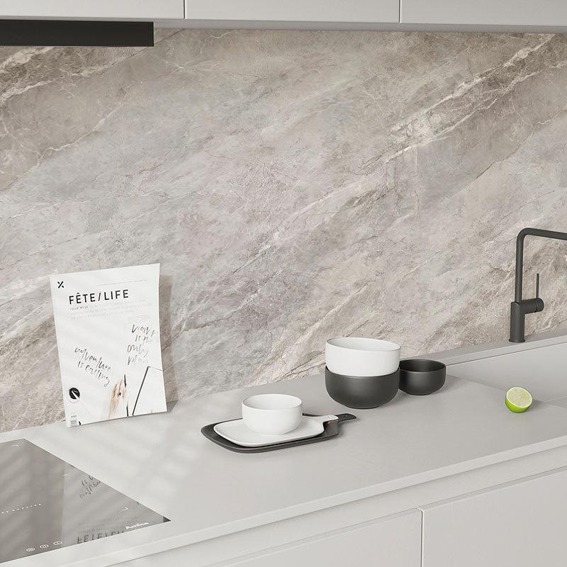Imitation Marble Thickend Self-adhesive Kitchen Cooktop Protective Film Marble Desktop Film High Temperature Oil Resistant Sticker