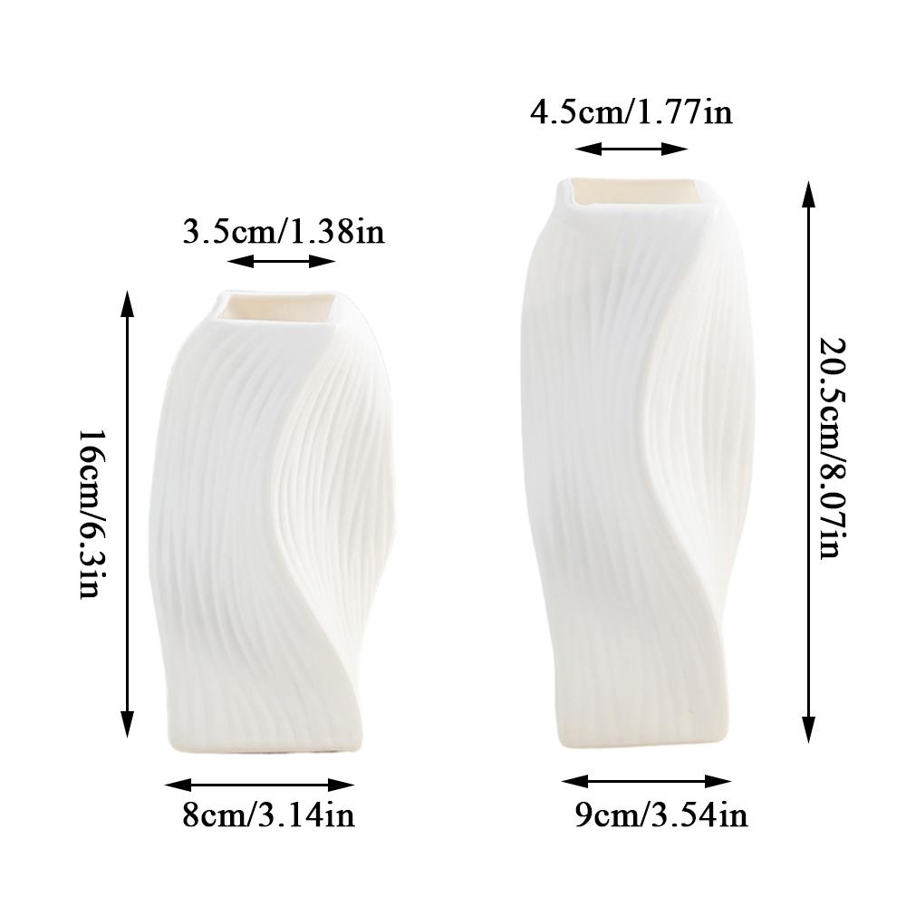 Modern Style Vase Plastic Flower Vase Nordic Living Room Decor Craft Flower Bottle Floral Arrangement Display Vase Pots Ornament