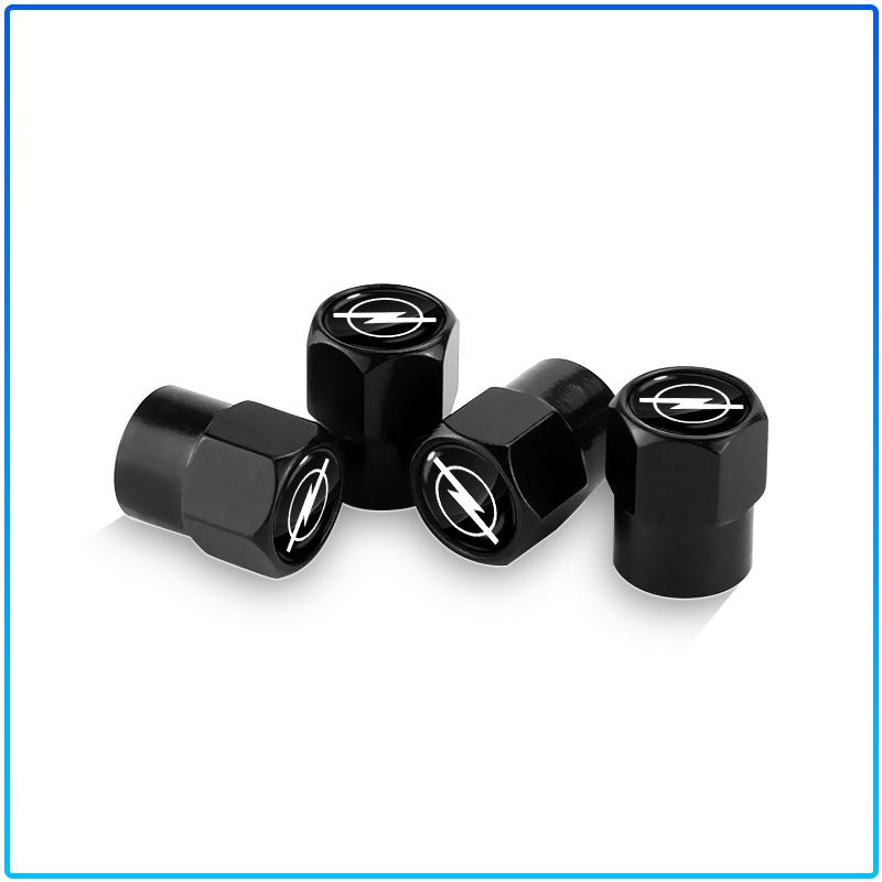 4Pcs Car Wheel Tires Bolt-in Valve Caps Badge Car Accessories For Opel Astra C G H Insignia J K Zafira B Corsa Vectra C Corsa C