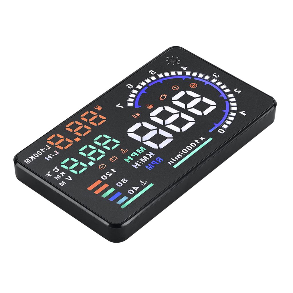 A8 5.5   OBD II Car HUD Display Auto Windshied Reflective Screen Speed Display