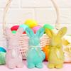Cute Easter Bunny Doll Ornaments Handmade Happy Easter Decoration Rabbit Gnome Doll  Birthday Party
