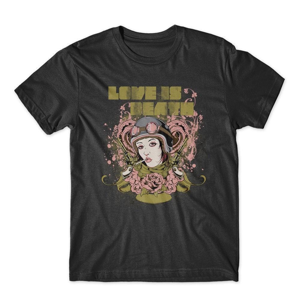 

Love Is Death T-Shirt. 100% Cotton Premium Graphic Tee New S