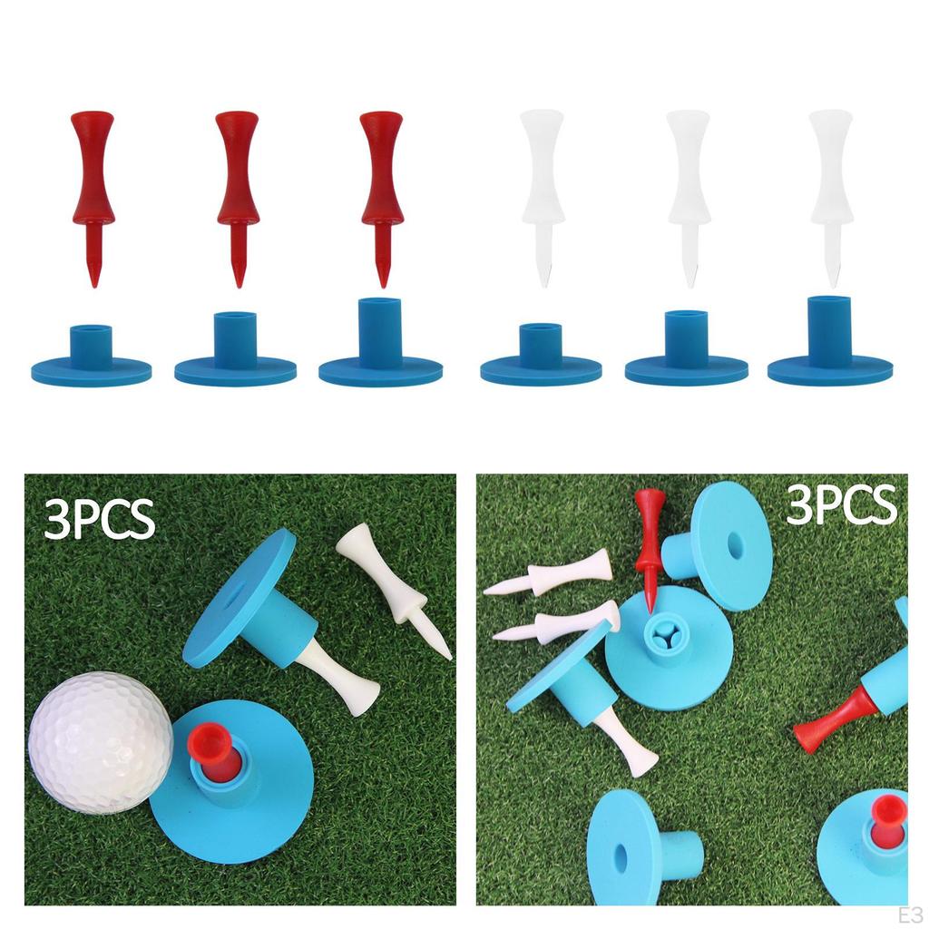 3dílný držák golfových gumových podložek pro žíněnky na dostřel Praktické 20 mm 25 mm 30 mm
