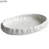 Keramikteller mit Steinmuster Essteller Oval Sushi-Teller Dim Sum-Schale Pastateller Steakteller Dessertschale Tablett