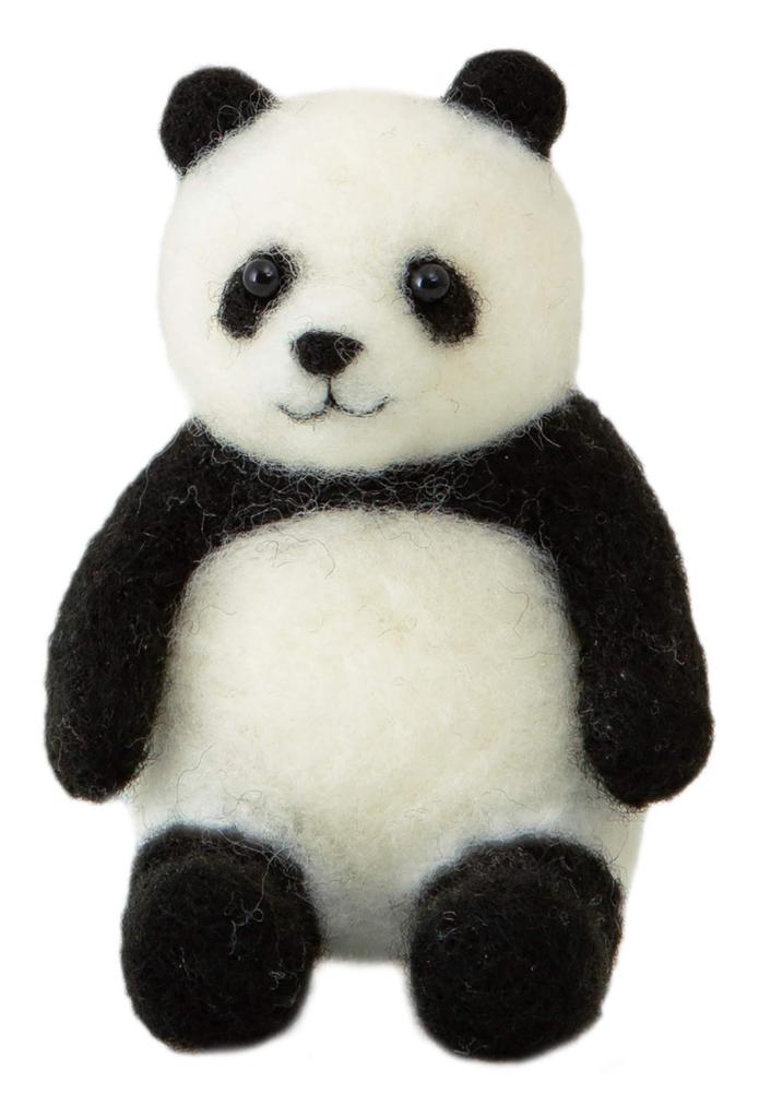 Hamanaka Wool Felting Needle Felted Kit, Animals, Panda, H441-551
