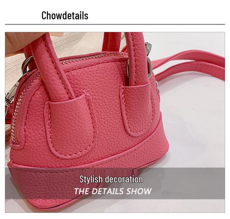2025 Spring Niche High-End Candy Color Mini Shell Crossbody Bag for Girls
