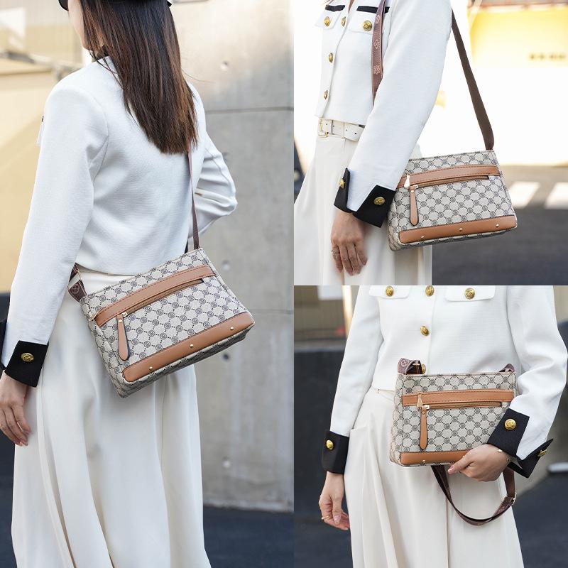 Baigou Women's Bag  New Crossbody Bag  Trendy Bag  Temperament  Versatile Soft Leather Large Capacity Shoulder Bag