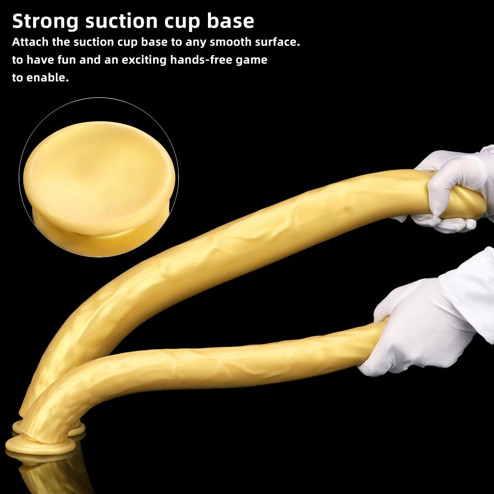 Golden Silicone Soft Sm Size Anal Plugs Extra Long Deep Dilatation Anal Strips Out and About Long Term Wear Anal Whip