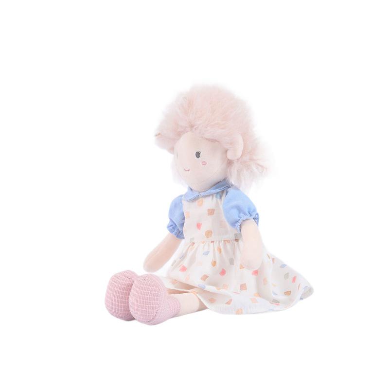 BobyBobo Skirted Little Girl Doll - Girlish Heart Plush Toy Birthday Gift