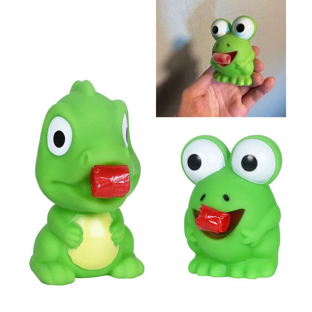 Dino-/Froschform Spielzeug mit einziehbarer Zunge Squeeze Stressabbau Spielzeug Lustige Fidgets Langsam aufsteigendes Spielzeug Kindergeschenk